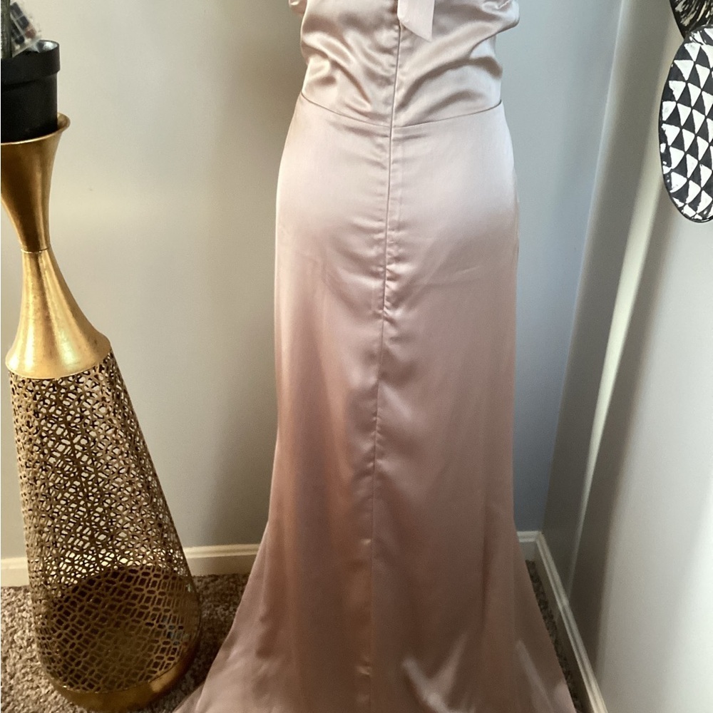 Elegant Pink Plus Size Prom Brides Maid Wedding Formal 3X - Picture 9 of 11